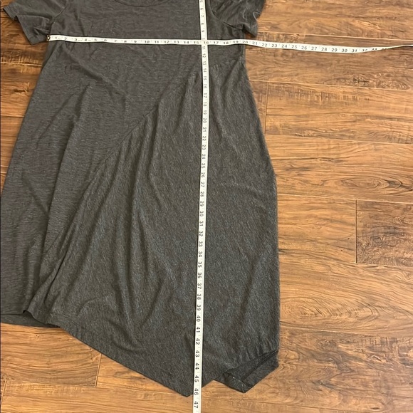 Bundle of 2 Lane Bryant Blue and White & Gray Asymmetrical High-Low Sundresses - Picture 9 of 10